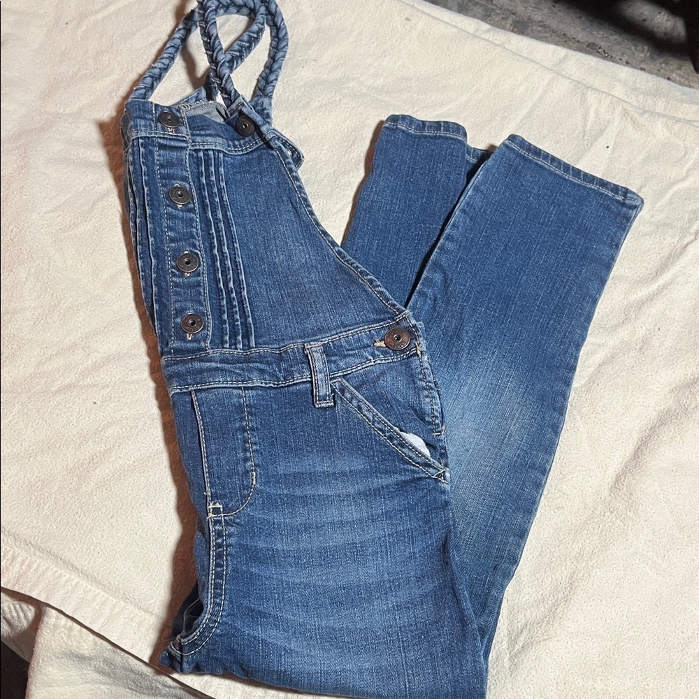 OshKosh B'gosh Blue and White Kids Overalls